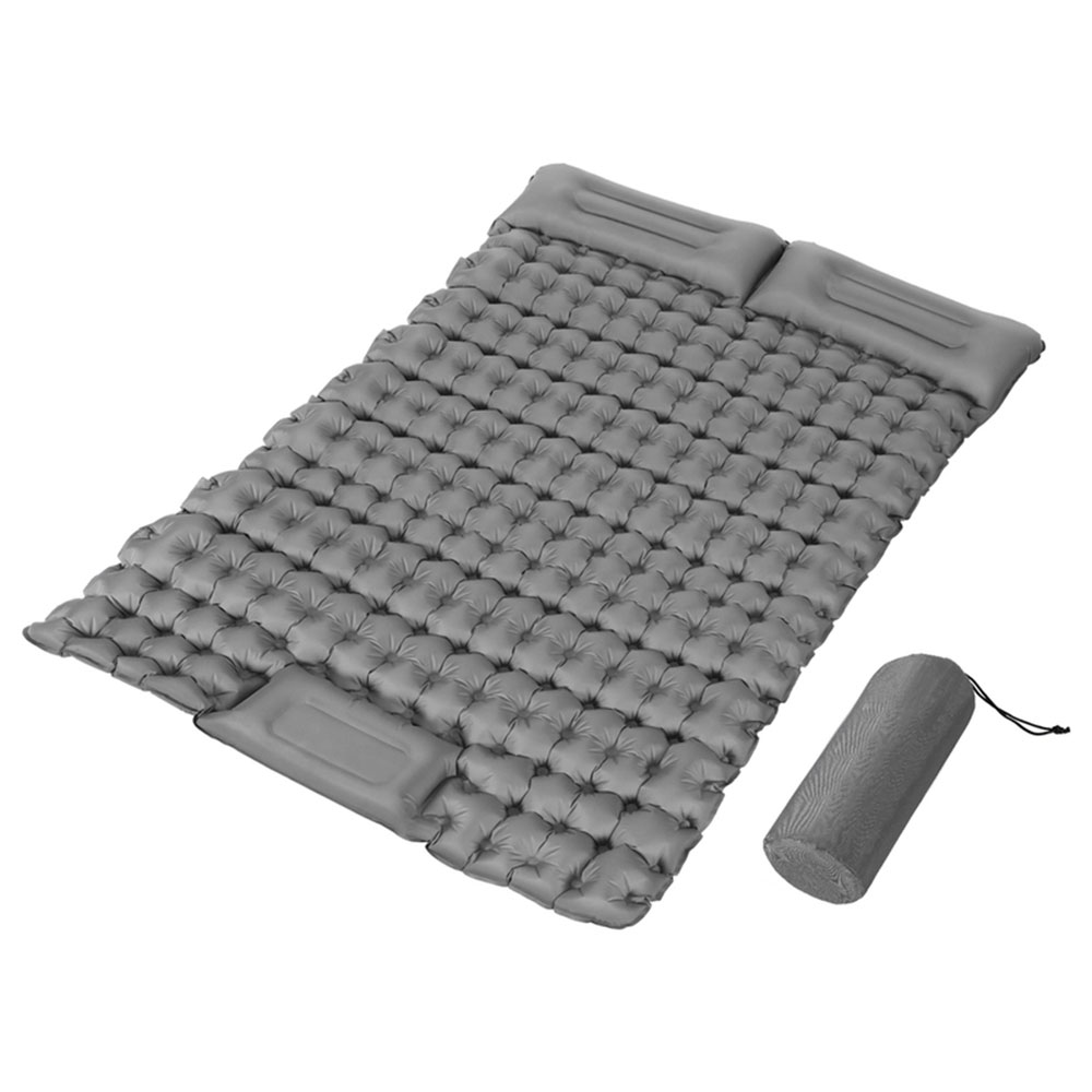 Air Bed 9cm Self Inflating Camping Grey Double