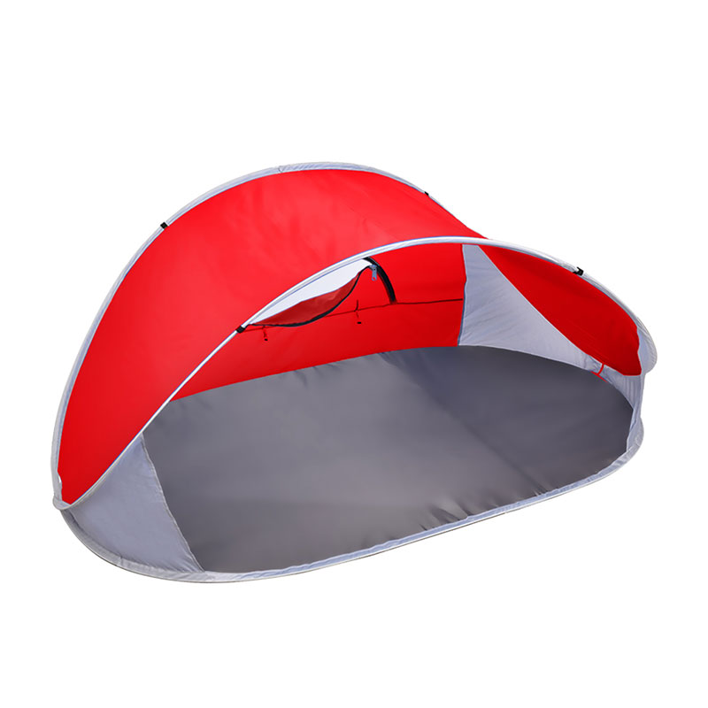 Beach Tent Pop Up Foldable 4 Person Red