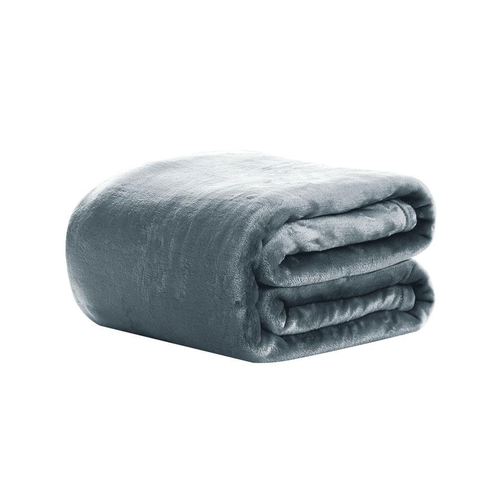 Blanket Faux Mink Silver