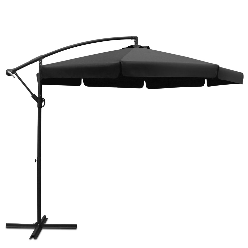 3m Cantilever Umbrella Alpha Black