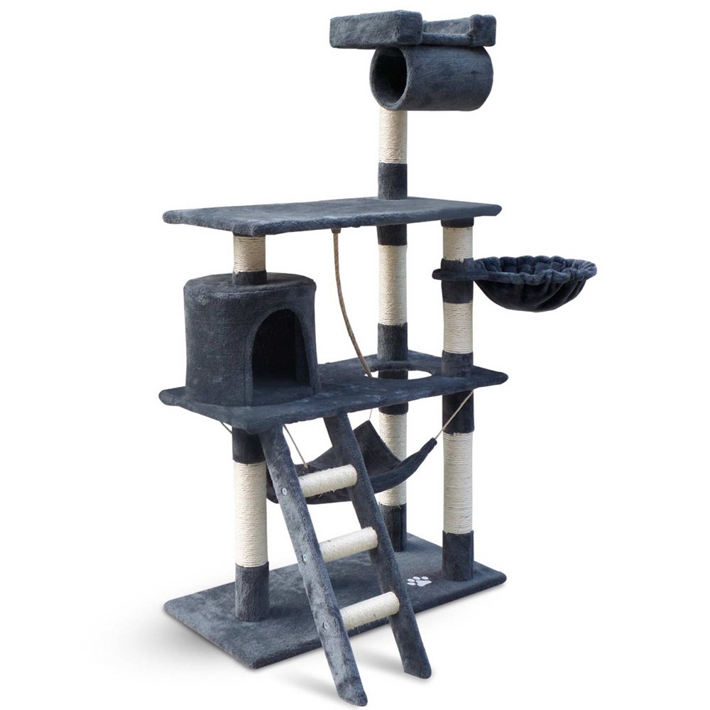 Cat Kitten Toy 141cm Scratching Tree Grey