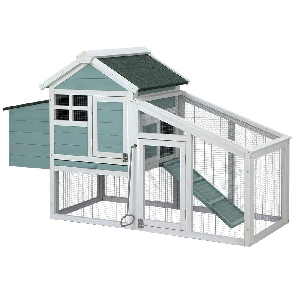 Rabbit Bunny Chicken Chook Coop House 150cm