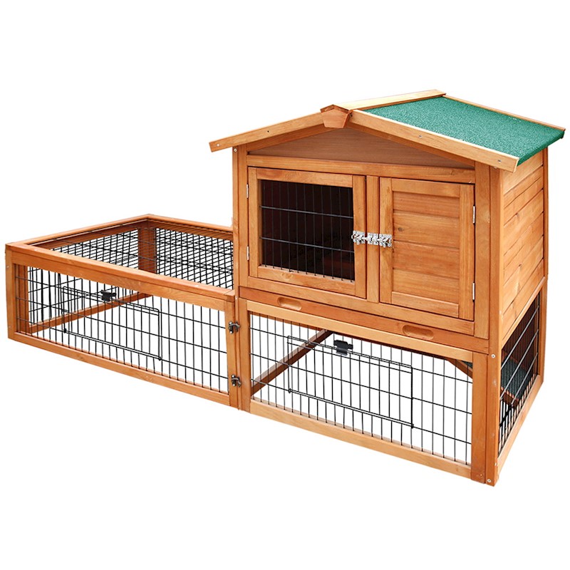 Rabbit Bunny Chicken Chook Coop House 155cm