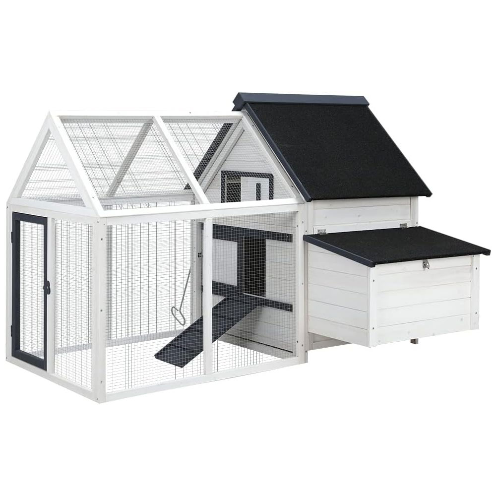 Rabbit Bunny Chicken Chook Coop House 166cm