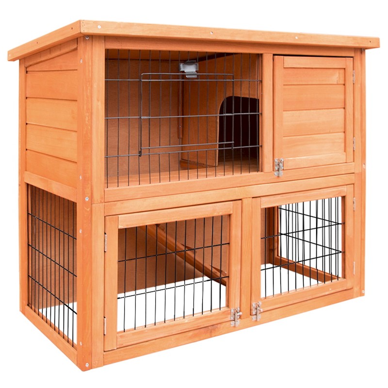 Rabbit Bunny Chicken Chook Coop House 93cm