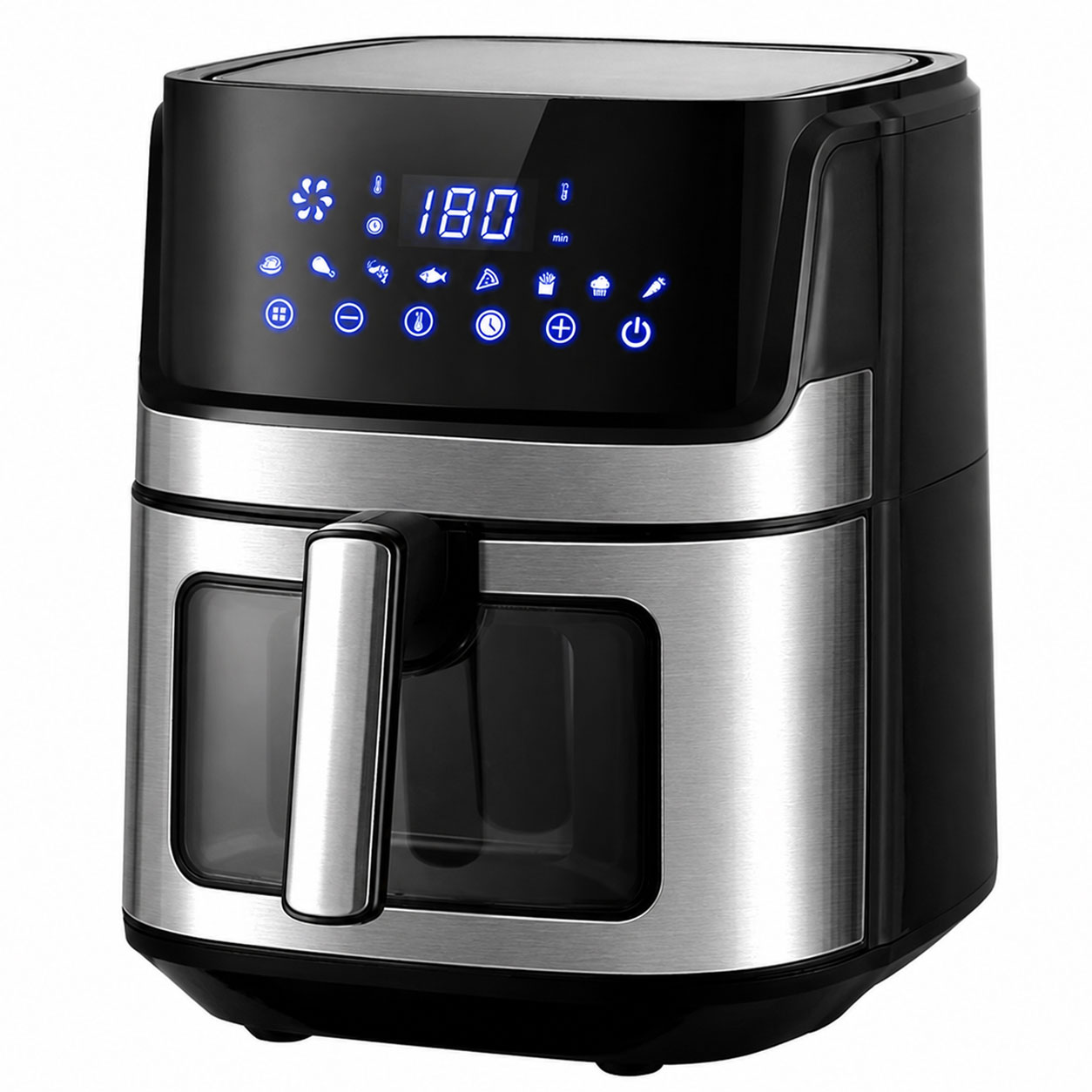 6.5L Air Fryer 1700W Black & Silver