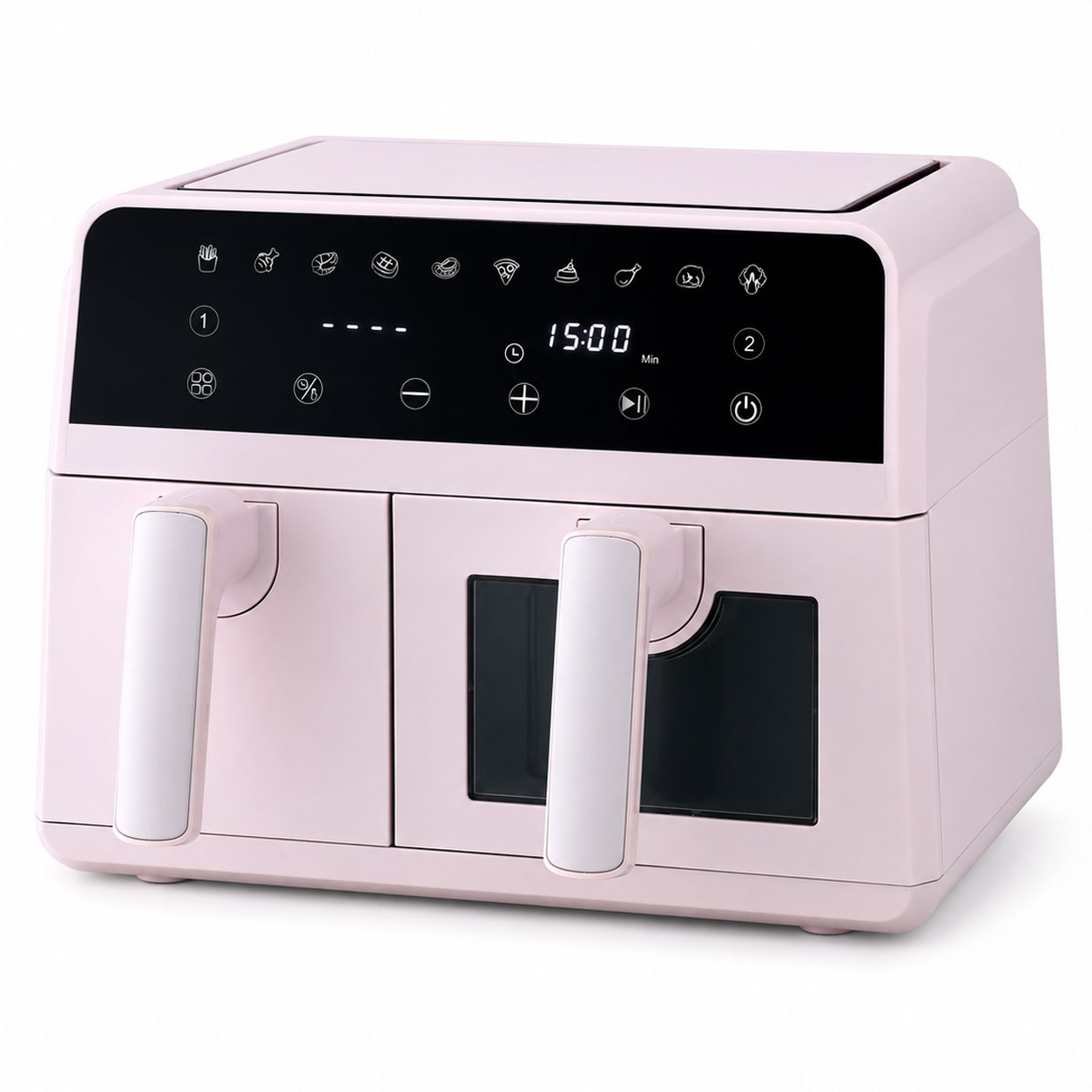 9L Air Fryer 2600W Dual Zone Pink