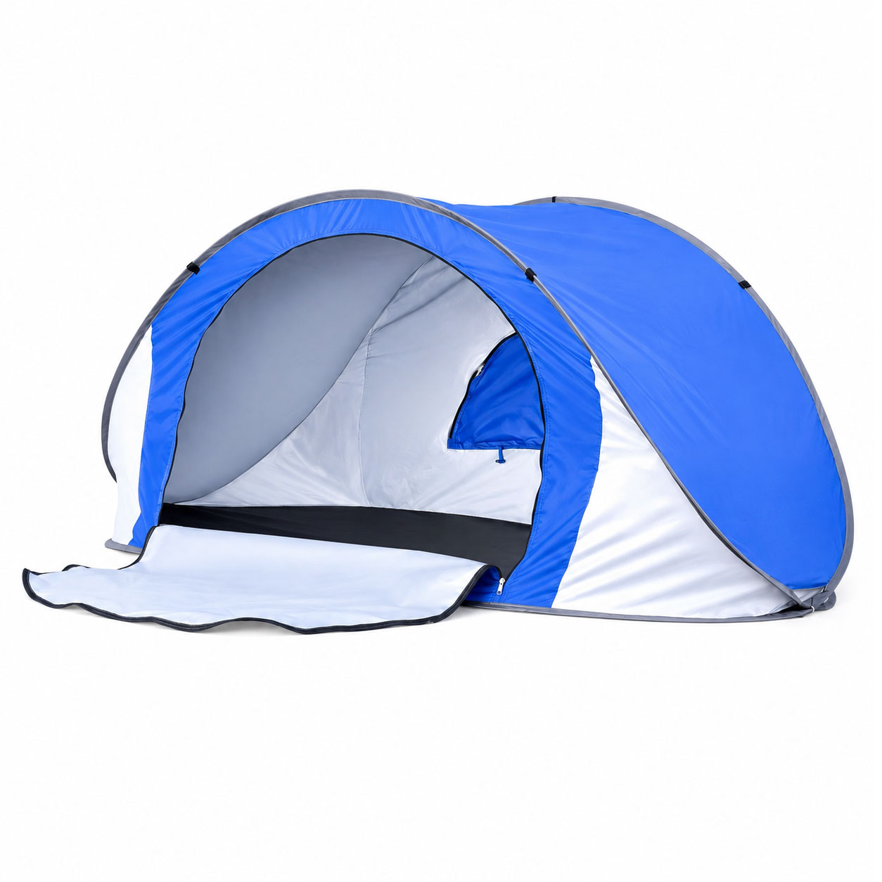 Beach Tent Pop Up Foldable 3 Person Blue