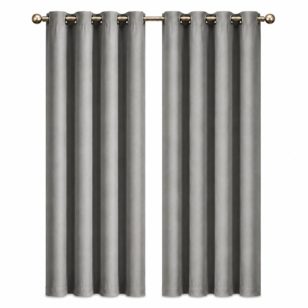Blockout Curtains Eyelet Matte Dove Grey