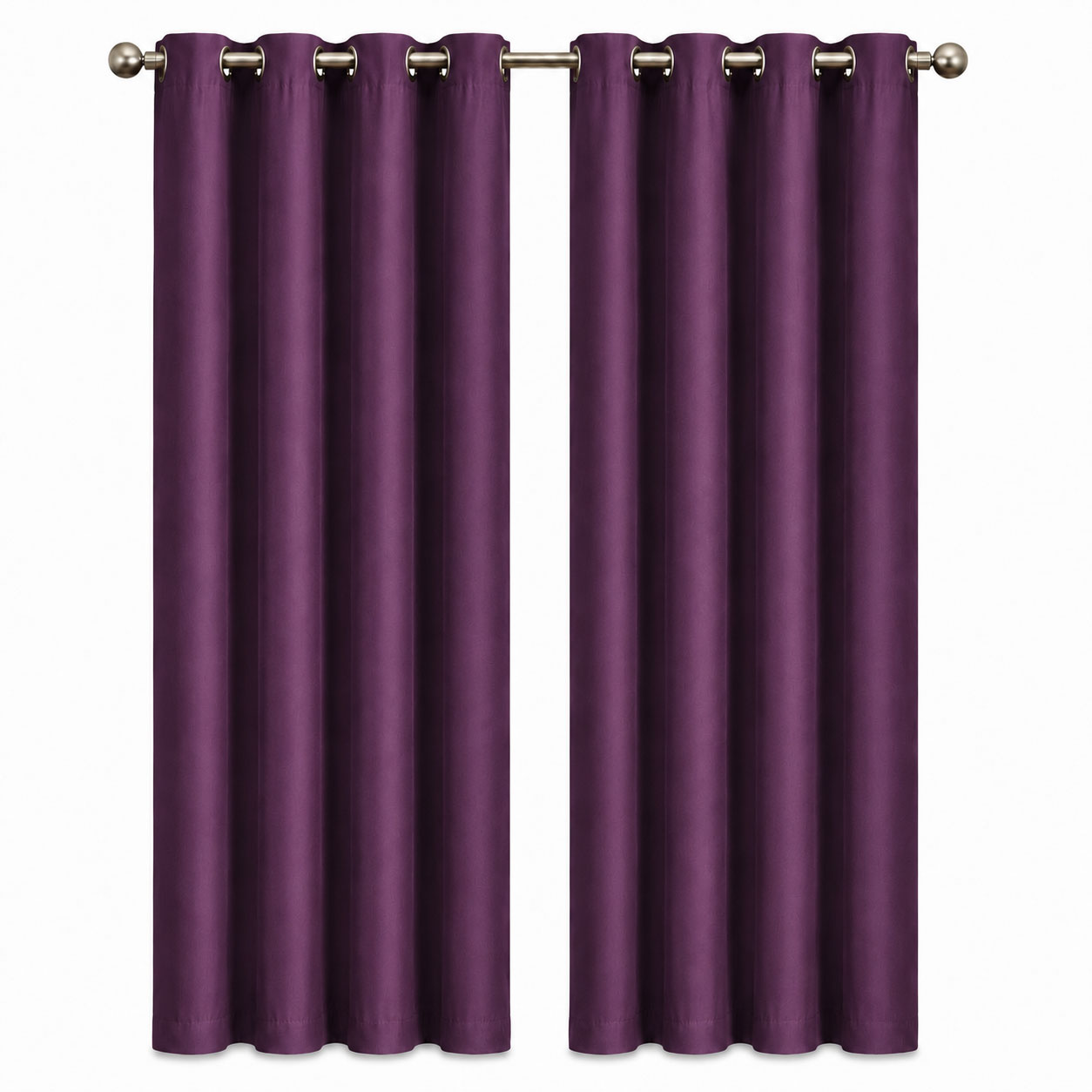 Blockout Curtains Eyelet Matte Purple