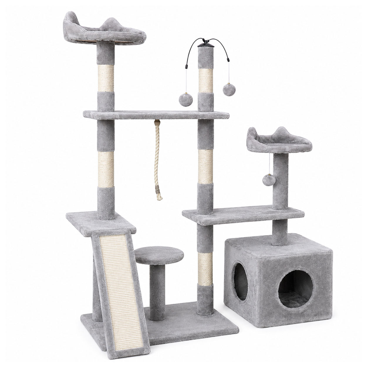 Cat Kitten Condo 118 x 135cm Scratching Post Tree