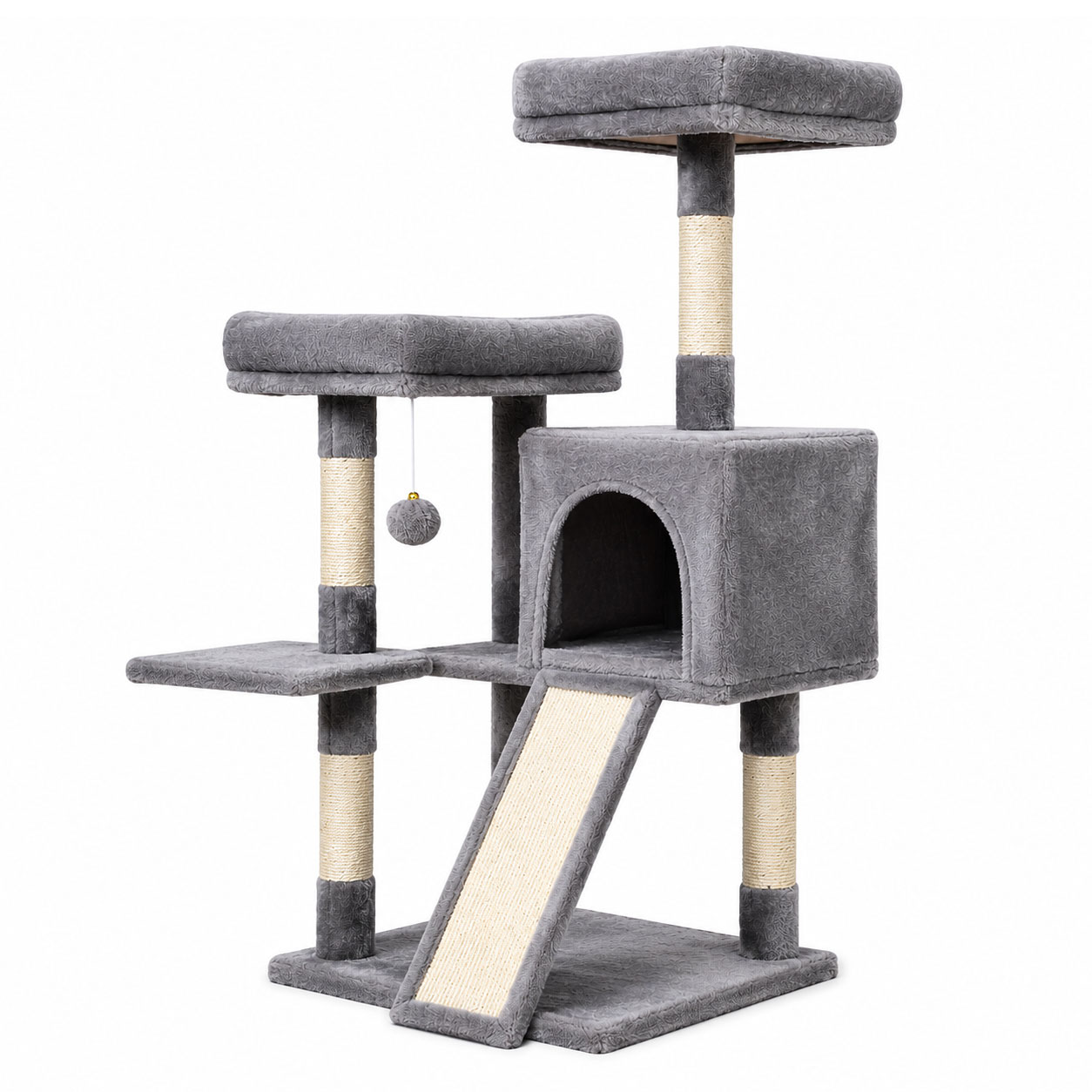 Cat Kitten Toy 103cm Scratching Tree Grey