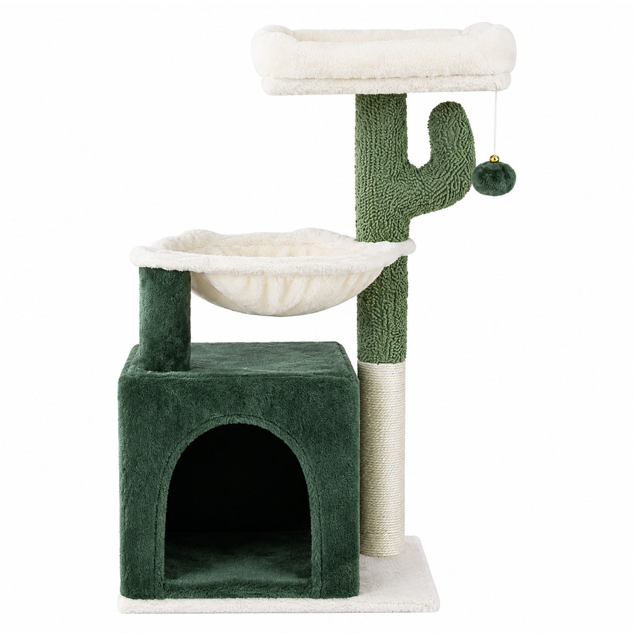 Cat Kitten Toy 78cm Scratching Tree Green