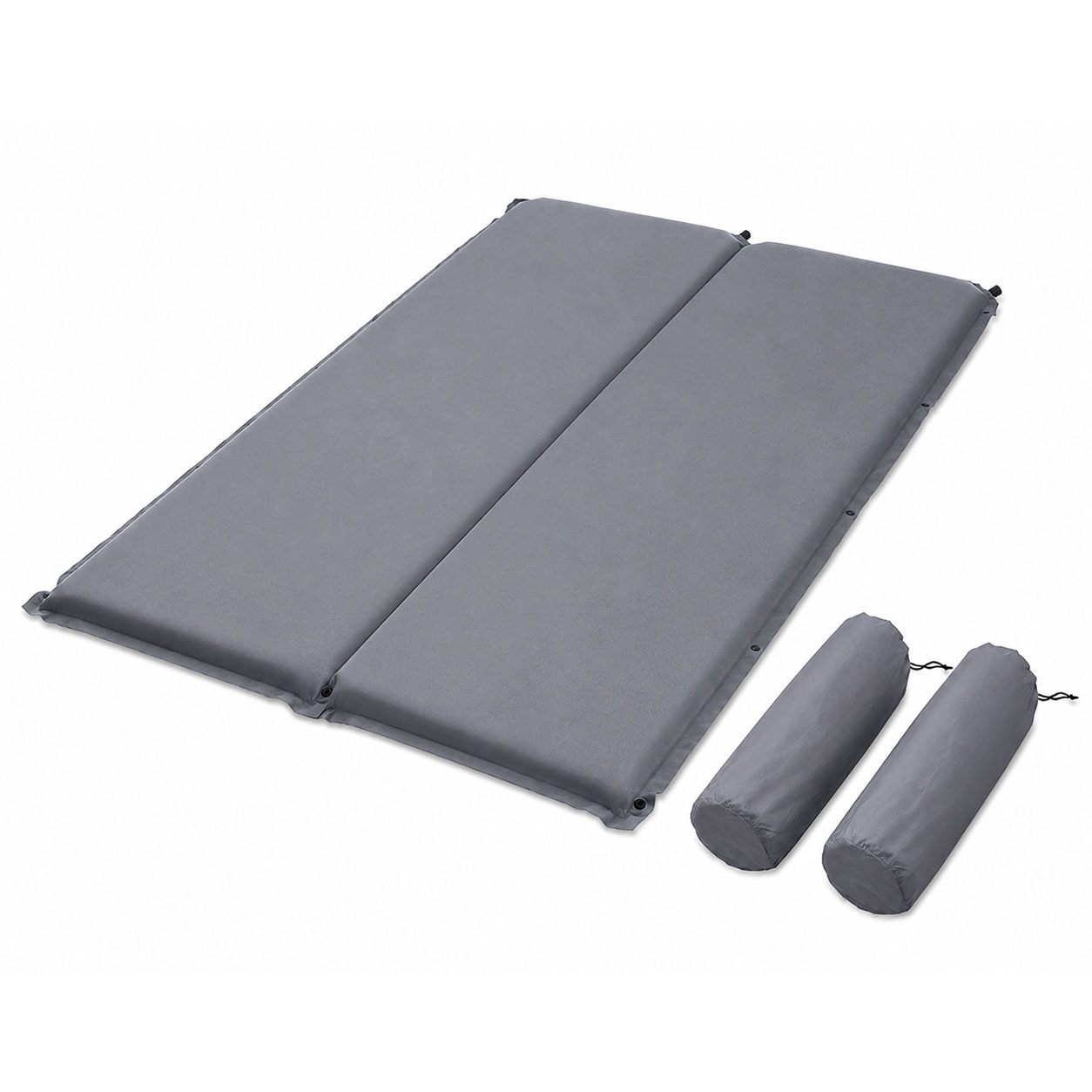 Self Inflating Camping Mattress 9.5cm Grey Double