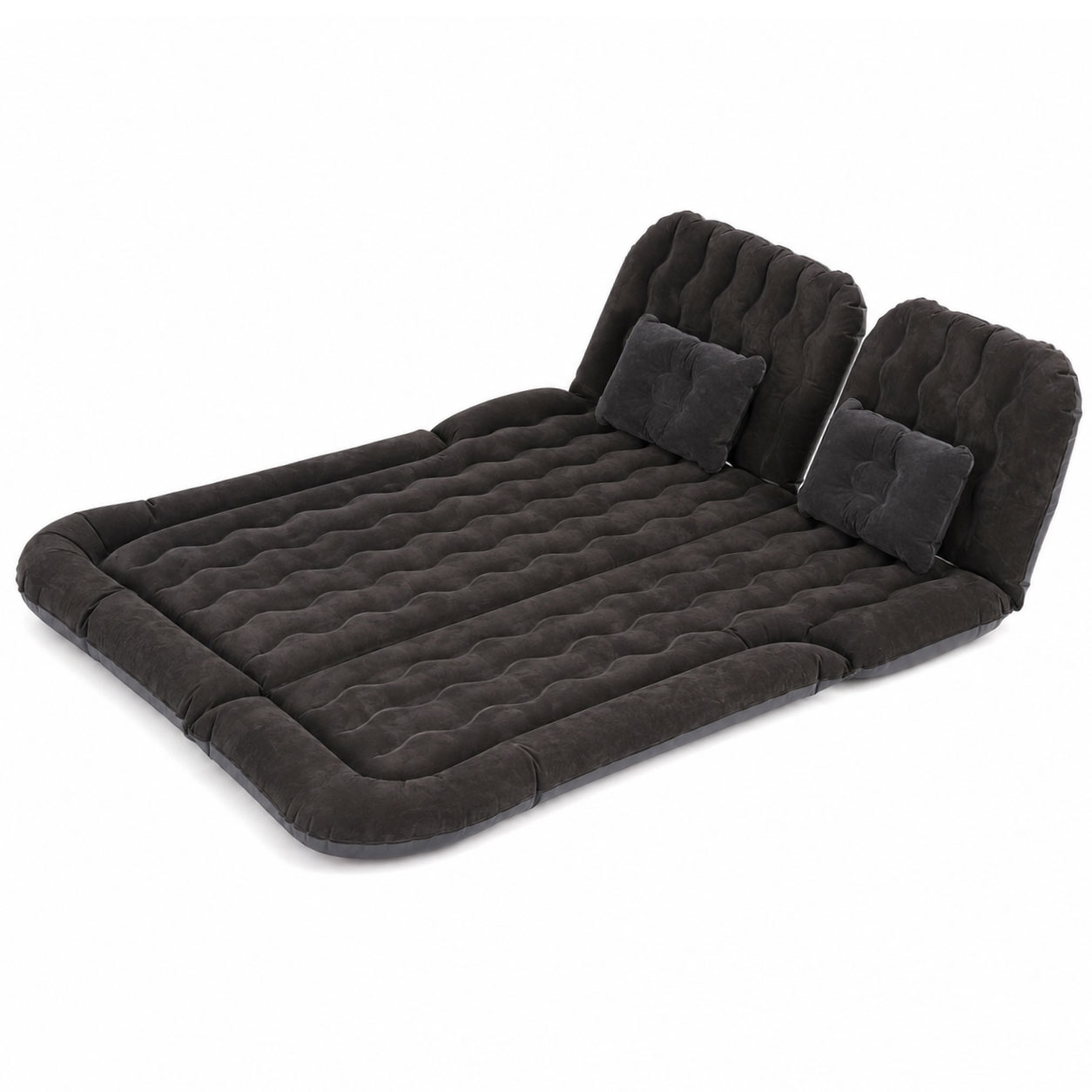 SUV Car Air Mattress Inflatable Camping Bed with Electric Pump Black
