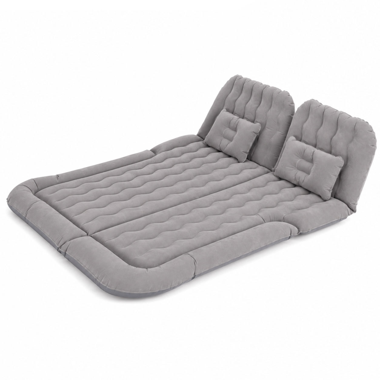 SUV Car Air Mattress Inflatable Camping Bed with Electric Pump Grey