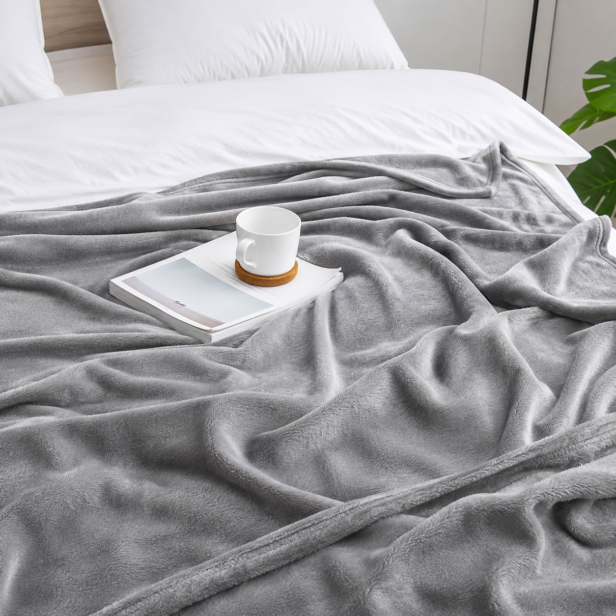 Blanket Faux Mink Grey
