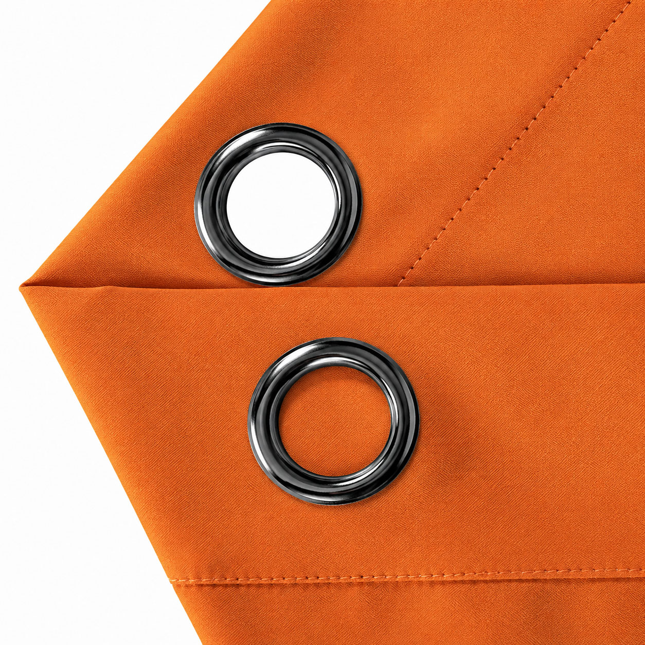 Blockout Curtains Eyelet Matte Orange