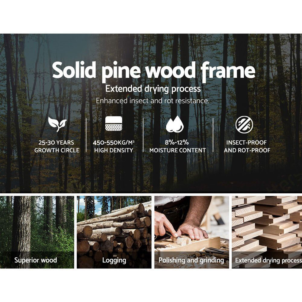Timber Bed Frame Lexi White