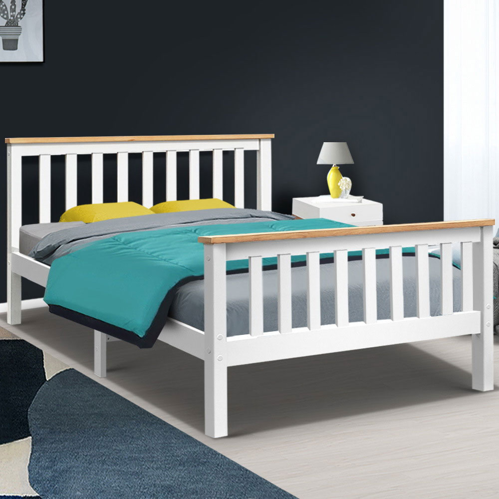 Timber Bed Frame Rio White