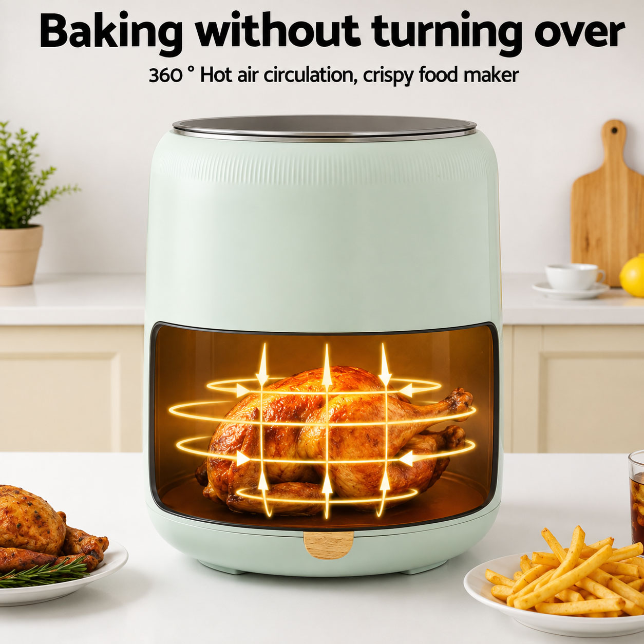 5L Air Fryer 1500W Mint