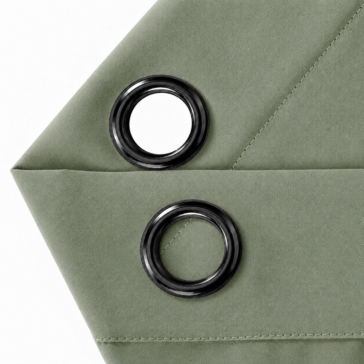 Blockout Curtains Eyelet Matte Sage