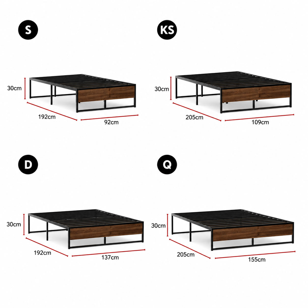 Metal Bed Frame Oslo