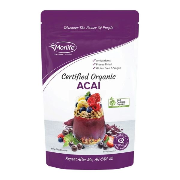 Morlife Organic Acai Powder 80g
