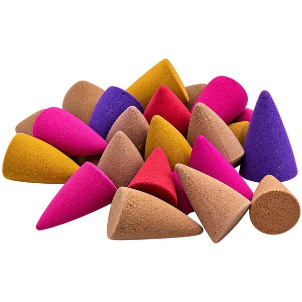 Backflow Incense Cones Sandalwood Floral Mixed