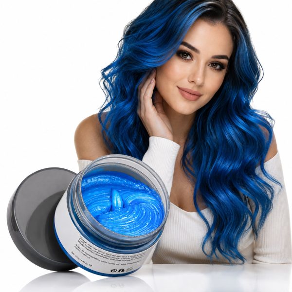 Blue Colour Hair Wax