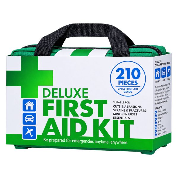 First Aid Kit 210 Piece Deluxe
