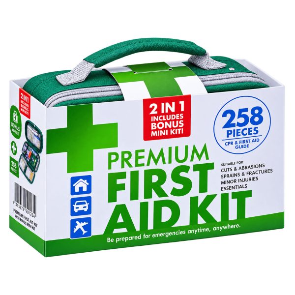 First Aid Kit 258 Piece Premium