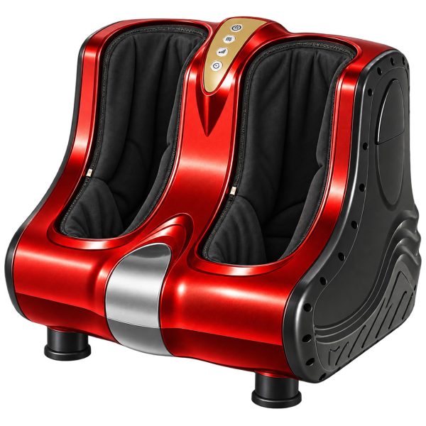 Foot & Calf Massager 360 Degree Air Compression Red