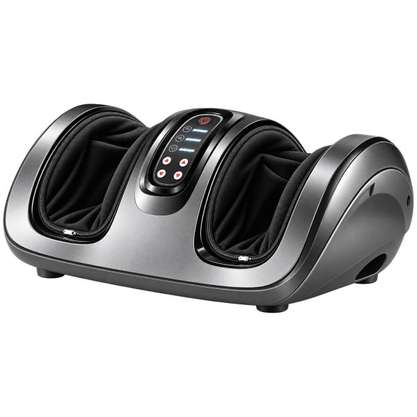 Foot Massager 360 Degree Air Compression Kneading & Roller Silver