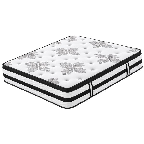 Mattress Pocket Spring Medium Firm 5 Zone Algarve Series Euro Top 34cm