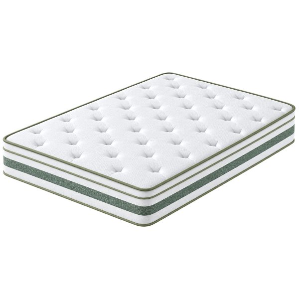 Mattress Pocket Spring Medium Firm Green Tea Mint Series Euro Top 20cm