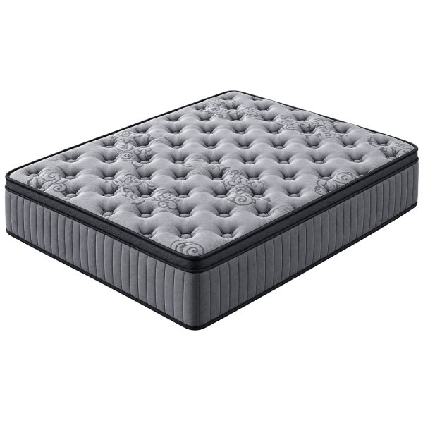Mattress Pocket Spring Medium Firm 5 Zone Solene Series Euro Top 34cm