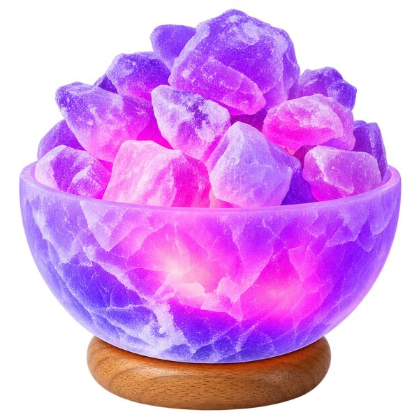 USB Colour Changing Himalayan Salt Lamp Fire Bowl