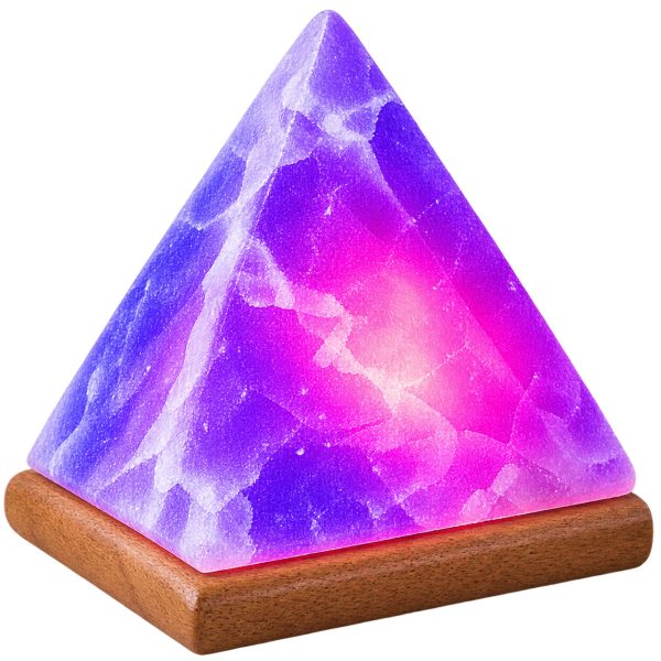 USB Colour Changing Himalayan Salt Lamp Pyramid
