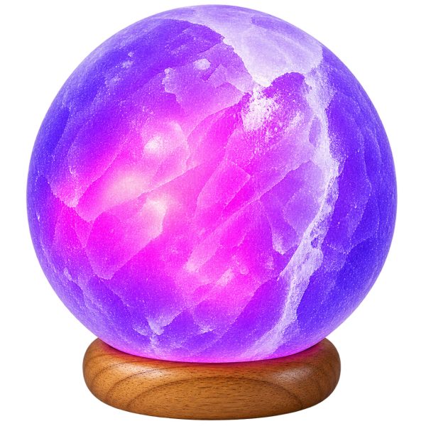 USB Colour Changing Himalayan Salt Lamp Sphere