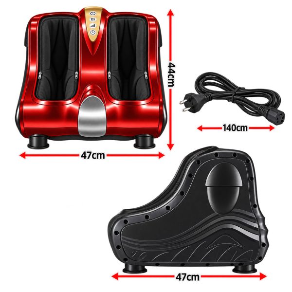 Foot & Calf Massager 360 Degree Air Compression Red
