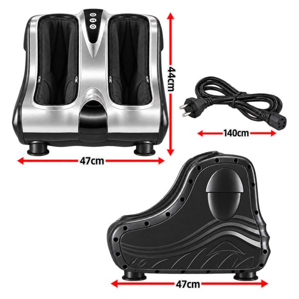 Foot & Calf Massager 360 Degree Air Compression Silver