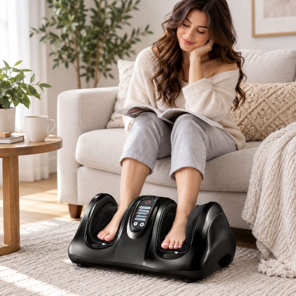 Foot Massager Air Compression Kneading & Roller