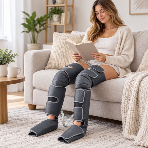 Leg Massager Air Compression with Heat Feet Calf & Thigh
