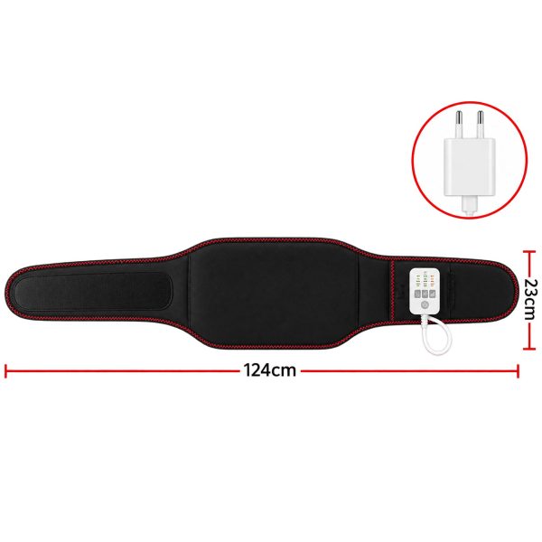 Lumbar Back Massager Belt Air Traction with Heat & Vibration