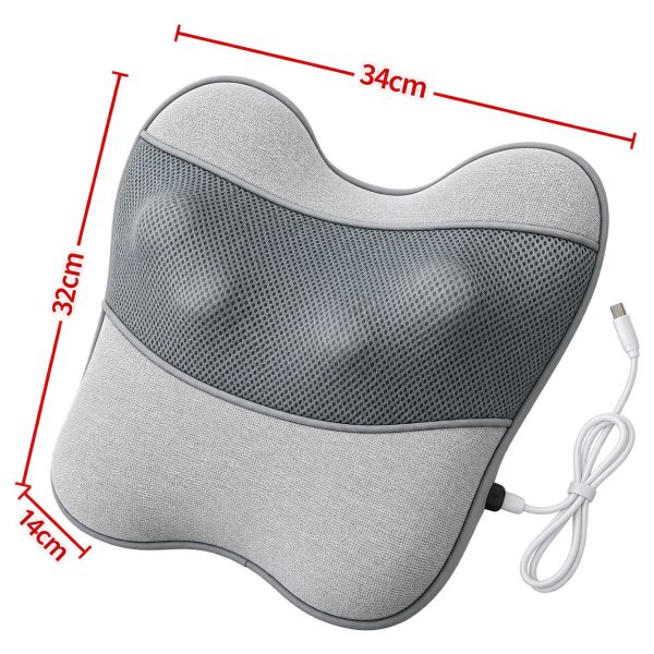 Massage Pillow Wireless with Heat 3 Speed
