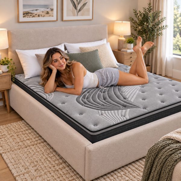 Mattress Pocket Spring Medium Firm Alanya Series Euro Top 34cm