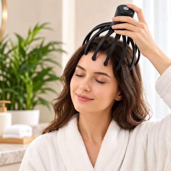 Scalp Massager Hands-Free Wireless 12 Point