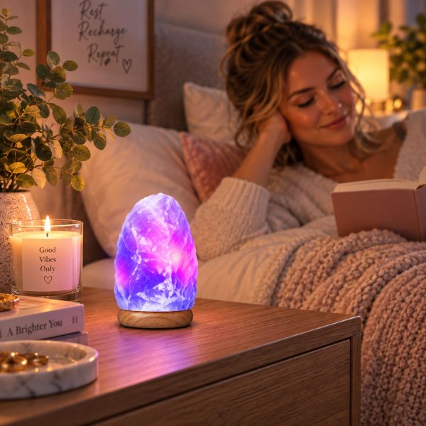 USB Colour Changing Himalayan Salt Lamp Natural Rock