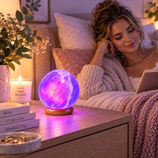 USB Colour Changing Himalayan Salt Lamp Sphere